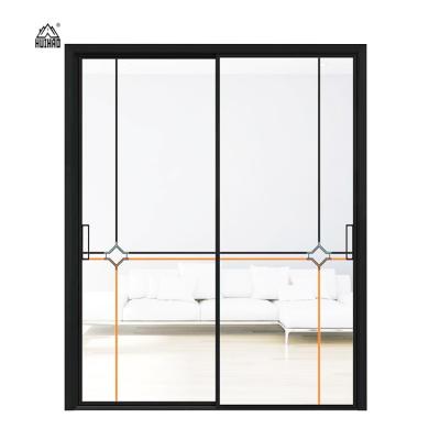 China Sound Insulation Factory Direct Sale Sliding Doors Exterior Aluminum Plexiglass Sliding Doors for sale