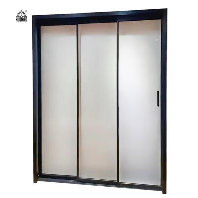 China Sound Insulation Burglar Proof Sliding Glass Doors Frosted Glass Sliding Door Sliding Glass Door Exterior for sale