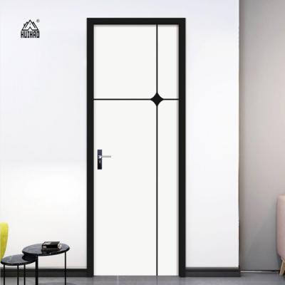 China Anti-Theft High Quality Bedroom Doors Interior Wood French All Aluminum Alloy Doors for sale