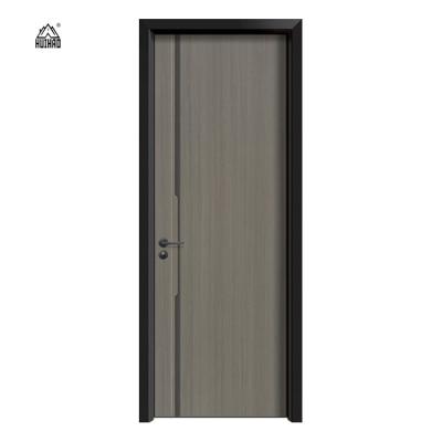 China Anti-Theft Factory Direct Sale Aluminum Wood Interior Doors Wood Plastic Composite Interior Bedroom Door for sale