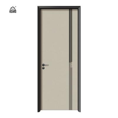 China Anti-Theft Modern New Design Aluminum Wood Single Door Designs Bedroom Aluminum Wooden Door for sale