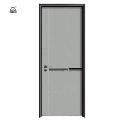 China Anti-Theft Wholesale Aluminum Wooden Fire Prevention Door Interior Aluminum Composite Door for sale