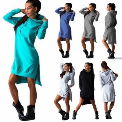 China Jumper Casual Pullover Breathable Mini Dress Women Ladies Long Sleeve Sweatshirt Women Hoodie Clothes 2021 for sale