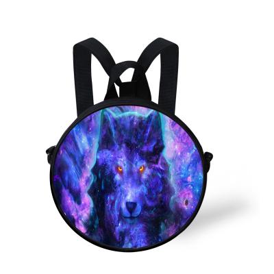 China Cute Anti-theft Animal Bags Loungefly Mini Backpack Wolf Pattern Kids School Bags Mini Backpack Custom Image Print for sale