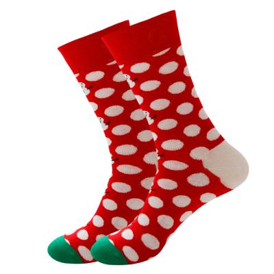 China Winter Sale Women's Christmas Warm QUICK DRY Cotton Socks Red Snowman Pattern Christmas Warm Socks for sale