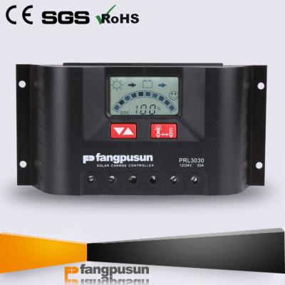 China Solar charge controller for solar power system 20A 15A 10A 5A 30A 12v 24v solar charge controller for solar power system PR3030 for sale