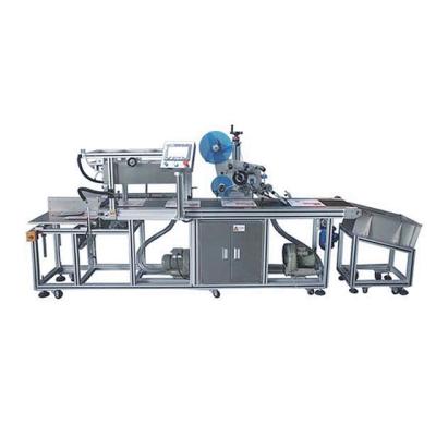 China T-11200 thin food card PE bag on flat labeling machine on flat and small radians are required for sale