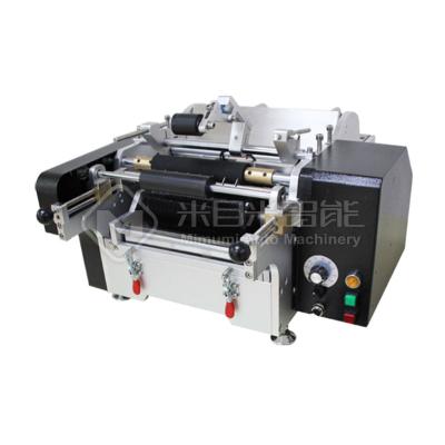 China Food Semi-automatic Glue Round Bottle Cold Labeling Machine for sale