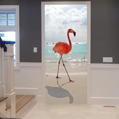 China WALL STICKER Custom Printed DIY 3D Flamingo Stickers Decals Wall Sticker for sale