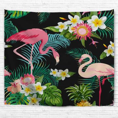 China Wall Hanging Luxury Creative Flamingo Cozy Fashion Tapestry For Bedroom Home Decor for sale