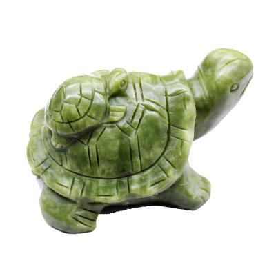 China China Wholesale Bulk Natural Quartz Jade Raw Stone Turtle Carving Poly Fortune Rich Ornaments for sale