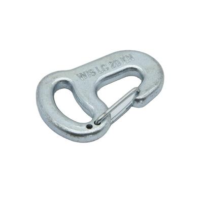 China Heavy Industry Forged Hook With Galvanized Drop Eye Forged Lifting Clamp Hooks Truck Hook With Safety Latch for sale