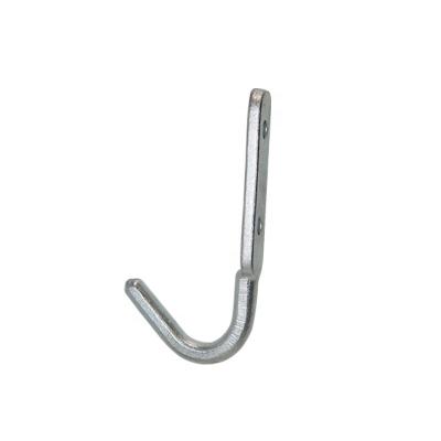 China Heavy industry forged hook with perforation carbon steel clevis grab hook triangular truck trailer lifting hook for sale