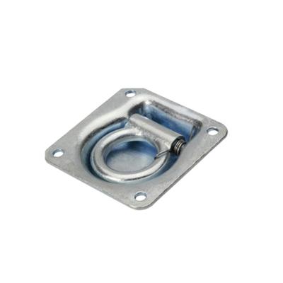 China Iron Cargo Check Galvanized Hook Anchor Surface Mount Lashing Floor Recessed D Ring for sale