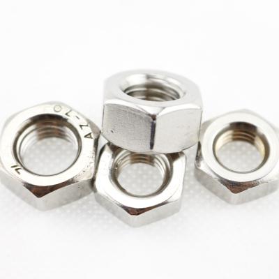 China Heavy Industry SS 306 Stainless Steel Hex Nut 316 304 DIN934 M8 M10 M12 M16 for sale