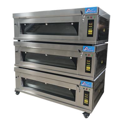 China Schneider Electric Commercial Gas Deck Oven 3 Deck Baking Oven Bakery Oven for sale