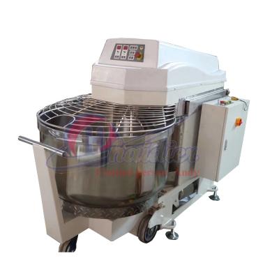 China Bakery Spiral Mixer Dough Mixer Flour Mixer with Removable Bowl and Stainless Steel Pusher for sale