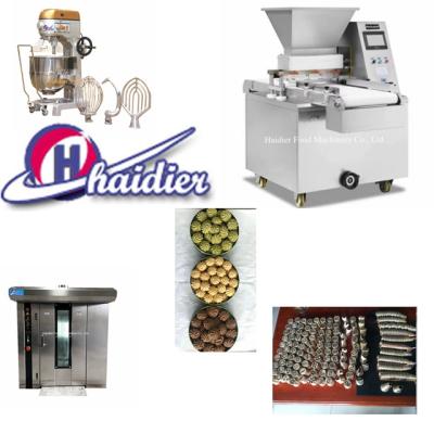 China High Quality High Efficiency Fully Automatic Haidier Production Line Cookies Cake / Cupcake Cakes / Custard for sale