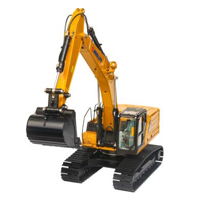 China New Arrival Full Alloy 1:24 RC Simulation Hydraulic Liquid Construction Toy Truck Remote Control Excavator for sale