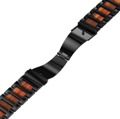 China New Stainless Steel Wood Metal Amazon Stainless Steel Three-Ball Smart Watch Strap for sale