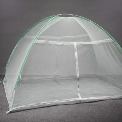 China 240*240*150cm Folded Outdoor Camping Vacation Folded 100% Polyester Pop Up Double Bed Tent Mosquito Net Folding Portable Mosquito Net for sale