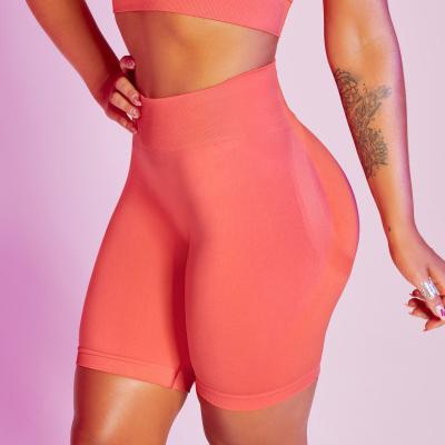 China Breathable Breathable Match Up Collection Women High Waisted Running Yoga Shorts Booty Butt Seamless Tights Gym Shorts Crac! slot ! for sale