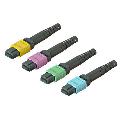 China Telecommunication MPO Fiber Optic Connector 3.5 60mm 12 / 16 / 24 Cores Male Female for sale