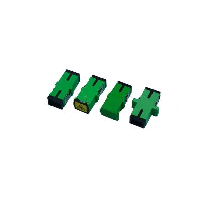 China SC Green Fiber Adapter optische kit op maat met of zonder flenster Te koop