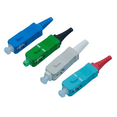 China Push Pull Tipo SC APC Conector de fibra de fibra óptica Conectores de salto de fibra óptica Fácil de manejar en venta