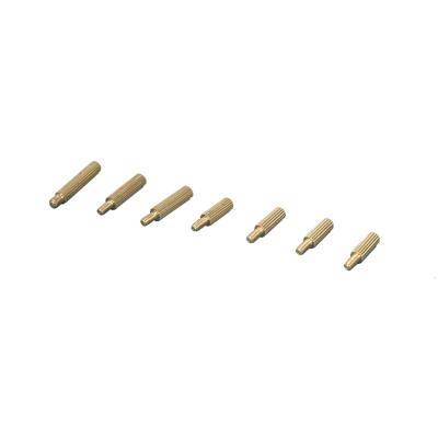 China Electronic Assembly M2 Stainless Steel Plain Fastener Single Head Brass Stud Double Through Copper Stud for sale