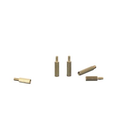 China Electronic Assembly High Quality M2 Single End Round Copper Column Round Column Stud Brass Standoff for sale