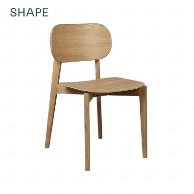 China Modern ILKY Chair Dining Chair Solid Oak And Plywood With Oak Veneer Hardware For Sale for sale