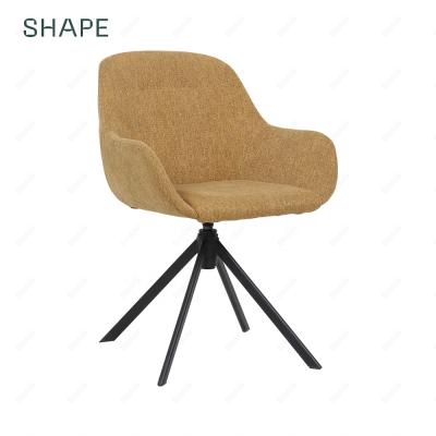 China Modern Nordic Swivel Chair Dining Elegant Upholstered Simple Dining Chairs Swivel Modern Dining Armchairs for sale