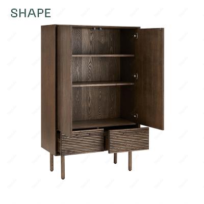 China 2 Drawer Stackable Chest of Drawers 2 Shelves Storage Stacked Dresser Sideboard Modes New for Dining Room or Living Room for sale