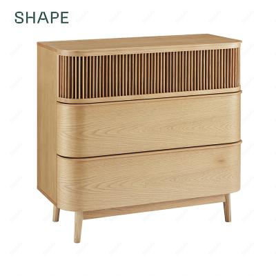 China Modern 3 Shooter Ash Veneer CAPANA Chest & Solid MDF with Ash Veneer Material Customizable Designed for sale