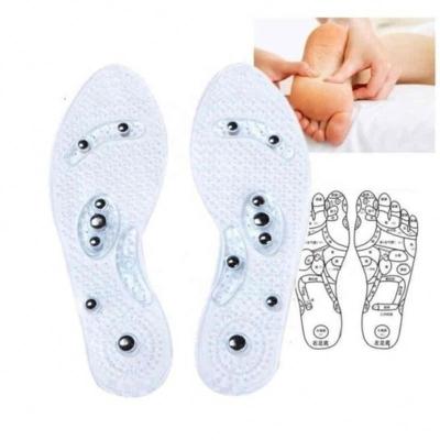 China 1Pair Shoe Gel Reusable Gel Insoles Magnetic Therapy Health Care For Men Comfort Pads Foot Care Relaxation Gifts R0808 for sale