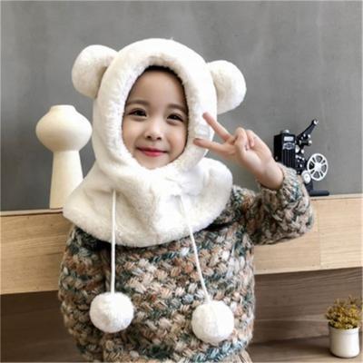 China Warm Beanie Protect Face Neck HatsThick Scarf Earflaps Hat R0838 Beanie Protect Face Neck Warm Adjustable Soft Baby Winter Child Feeling Cap R0838 for sale