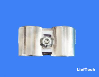 China CRS koudgewalst staal dubbelbuis connector voor 28 mm Dia Chrome-buis Te koop