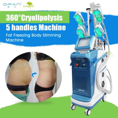 China Weight Loss Cryotherapy Cold Body Slimming Criolipolysis 5 Hands Cool Sculpting Technology Shape Fat Freezing Equipment Cryolipolysis Machine for sale