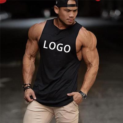 China Vedo Custom Logo Cotton Fitness Workout Activewear Men's Gym Clothing Breathable Tank Tops Sports Vest for sale