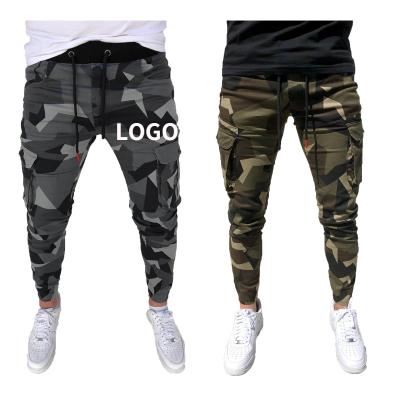 China Custom Vedo Sports Breathable Dropshipping Logo Cotton Slim Fit Workout Pants Running Casual Camouflage Jogger Trousers for sale