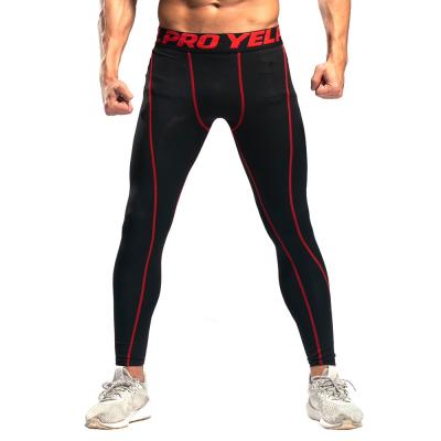 China Wholesale Custom Anti-UV Polyester Men's GYM Use Fitness Clothing Compression Pants for sale