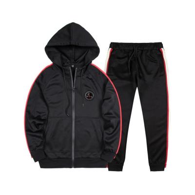 China Wholesale Custom Made Men's Hooded Sporty Full Zipper Gym Sweat Suits Casual Jogging Tracksuit Anti-UV for sale