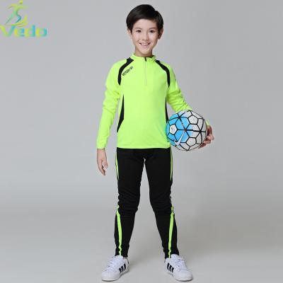 China Wholesale Breathable Personalize Custom Polyester Zipper Boys Athletic Football 1/4 Shaping Sweatsuit For Kids And Adults for sale