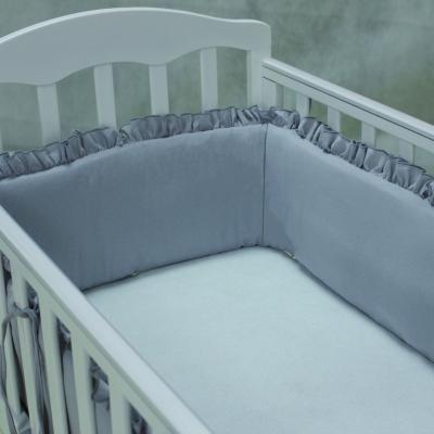 China Factory Wholesale Comfortable Plush Baby Crib Cot Braided Knotted Cot Bumper for sale