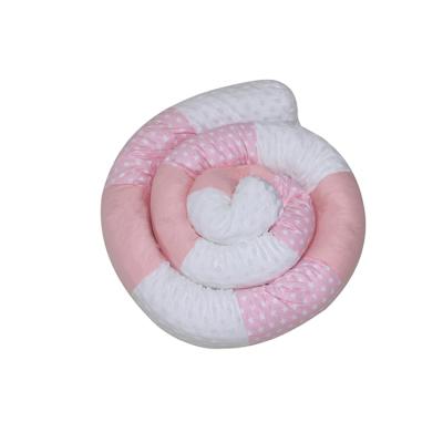 China 2021 New Baby Soft Braided Knot Cuddle Crib Bumper Soft Crib Protector for sale