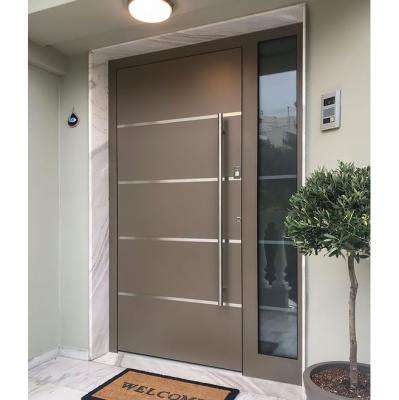 China Modern Solid Wood Front Door Front Entry For House Front Entry Door for sale