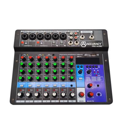 China Accuracy Pro MA8 DJ Audio Controller Mixer Instruction manualMixer Wired AM8 Broadcast Mixer for sale