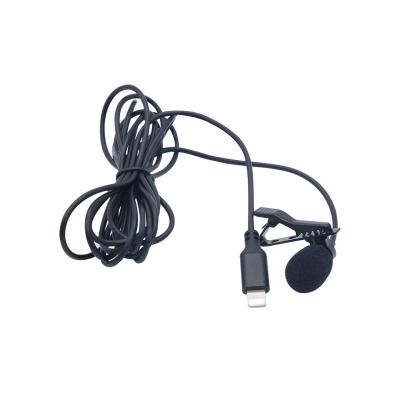 China Lavalier Microphone Accuracy Stands WM-L Hot Products Podcast Lightning Interface Plug and Play Clip on Mic Lavalier Lapel Microphone Plastic for sale