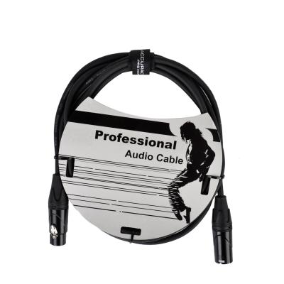 China Pro Audio Microphone Accuracy MC199-20FT 6 Meters 3P XLR Male To 3P XLR Female OFC Microphone Cable With PVC Shielded for sale